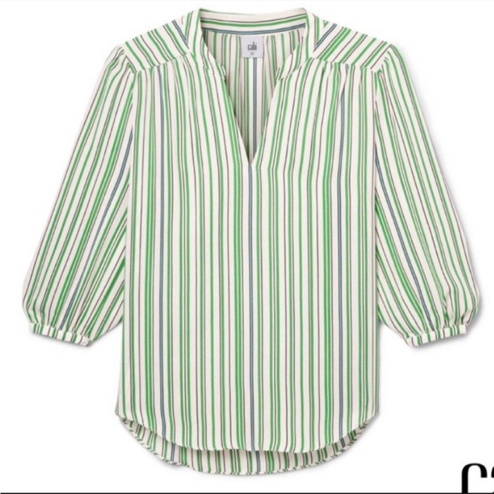 Cabi awning stripe blouse